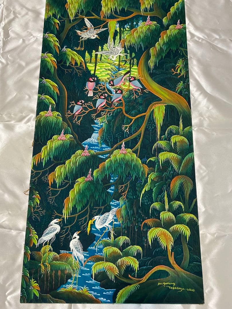 【即購入可】バリ島絵画 バリアート 楽天市場】バリ絵画 レインボーゼブラ 80×60×4cm 送料無料 送料込