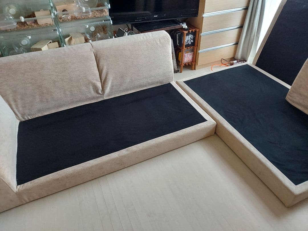 shoooko様専用】最終値下げ↓送料込み30000円ベージュコーナーソファー