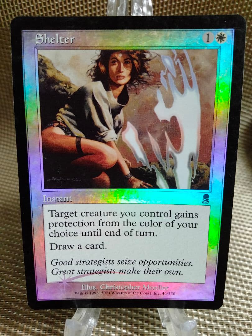 【ご確認用】オデッセイ foil 避難 英語 1枚　MTG FOIL)(旧枠仕様)意志の力/Force of Will《英語》【DMR】