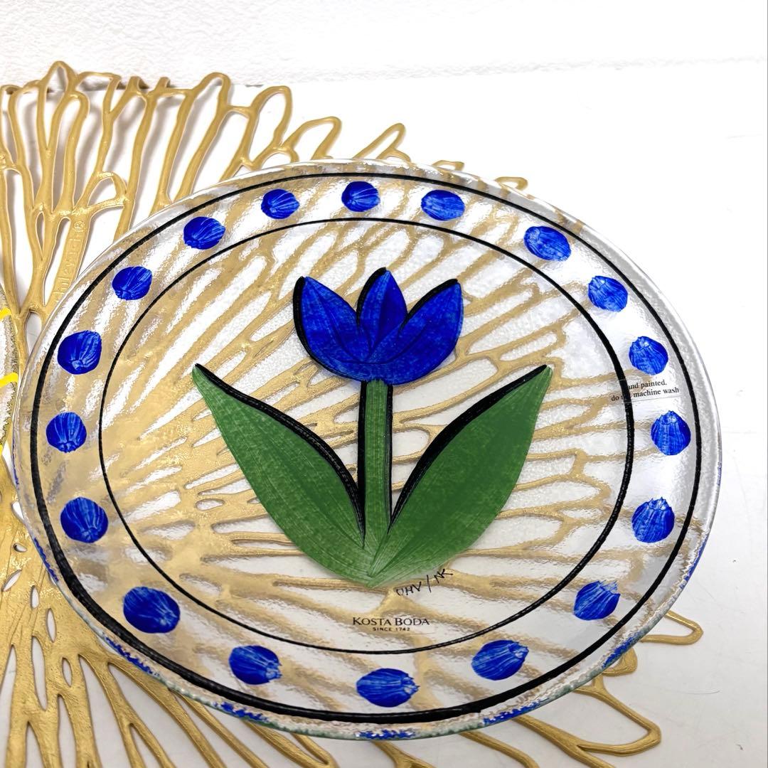 コスタボダ ヴィンテージ ハンドペイント 希少 2皿セット 海外にて