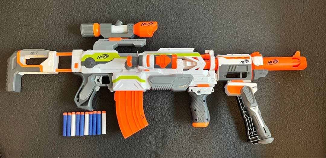 ナーフ N-ストライクモジュラスECS-10 カスタムパーツ・弾付き - メルカリ