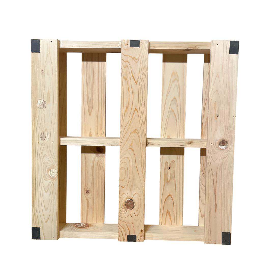 天然木すのこ　8枚セット　パレット　48.5cm シングルベッド　厚さ8cm