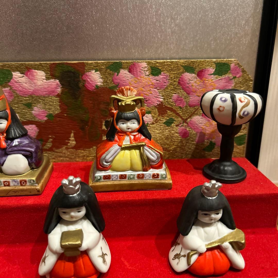 貴重❗️瀬戸焼　川本正義作　陶製　雛人形　ケース付き‼️