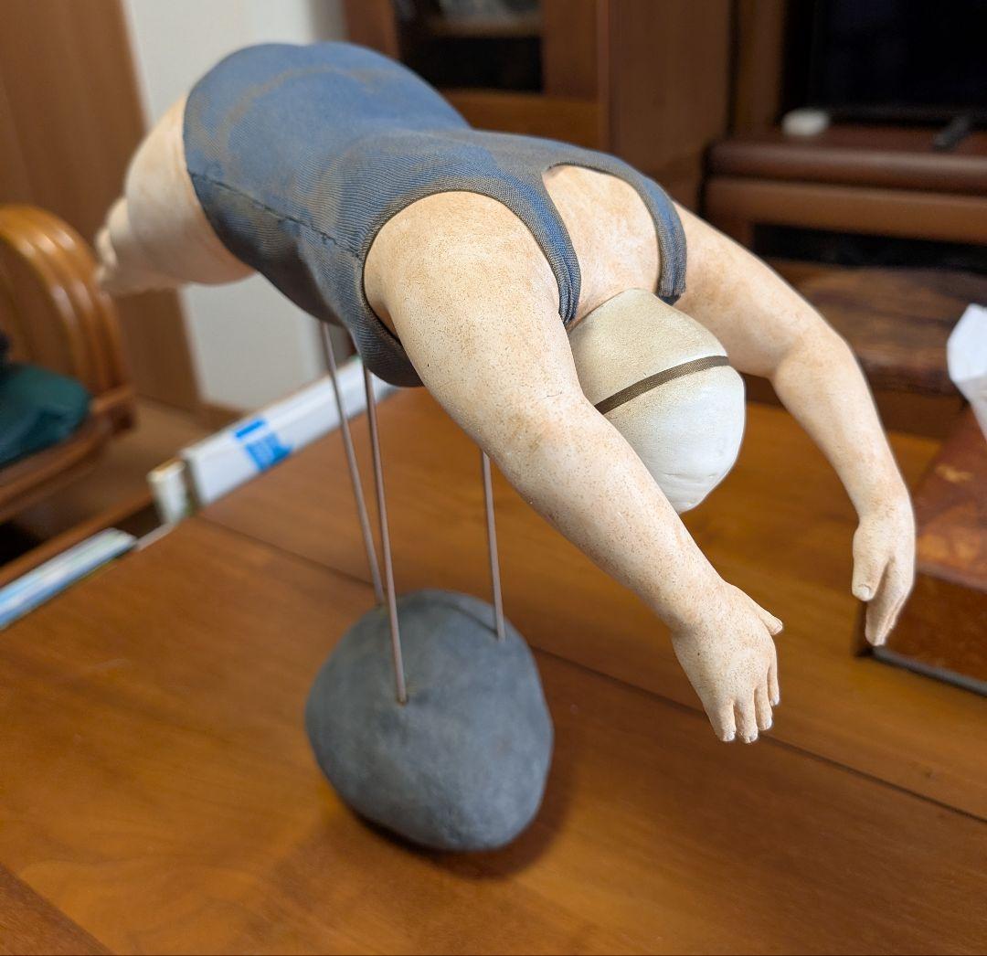 創作作家人形高橋操スクール水着、水泳