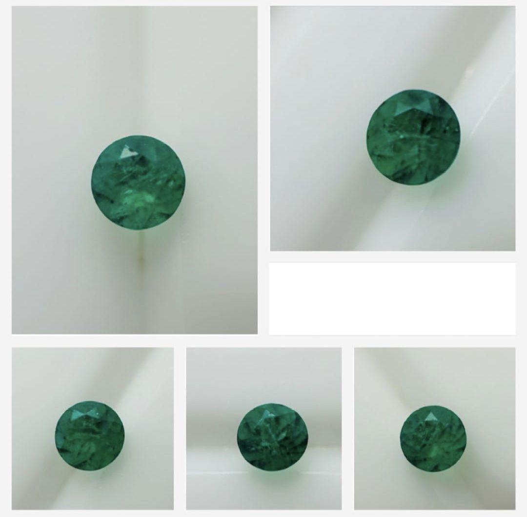 『4.6mm』天然エメラルド0.369ct 指輪　11号