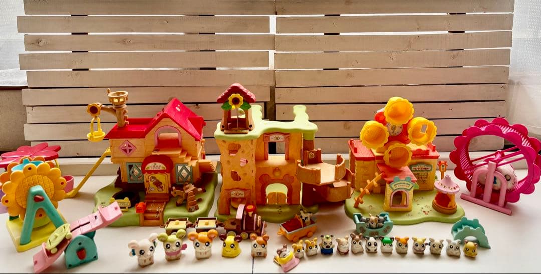 【ハム太郎】ハムハムハウス・地下ハウス・ひまわりかんらん車+マスコットセット とっとこハム太郎 ひまわりかんらん車 ハム太郎1体付き｜Yahoo!フリマ