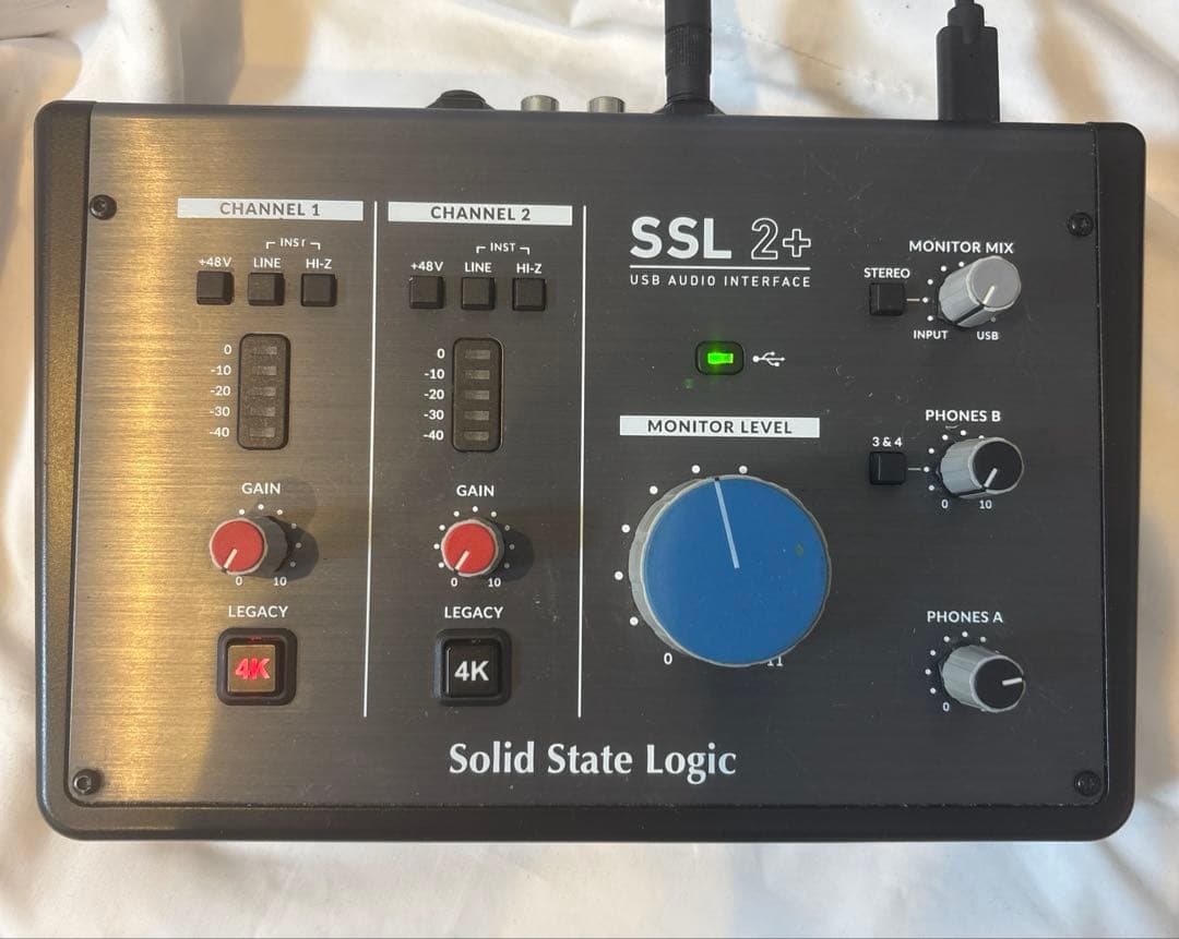 SSL２＋ オーディオインターフェース SSLのオーディオインターフェース、SSL2/SSL2+の後継機が発表。最高