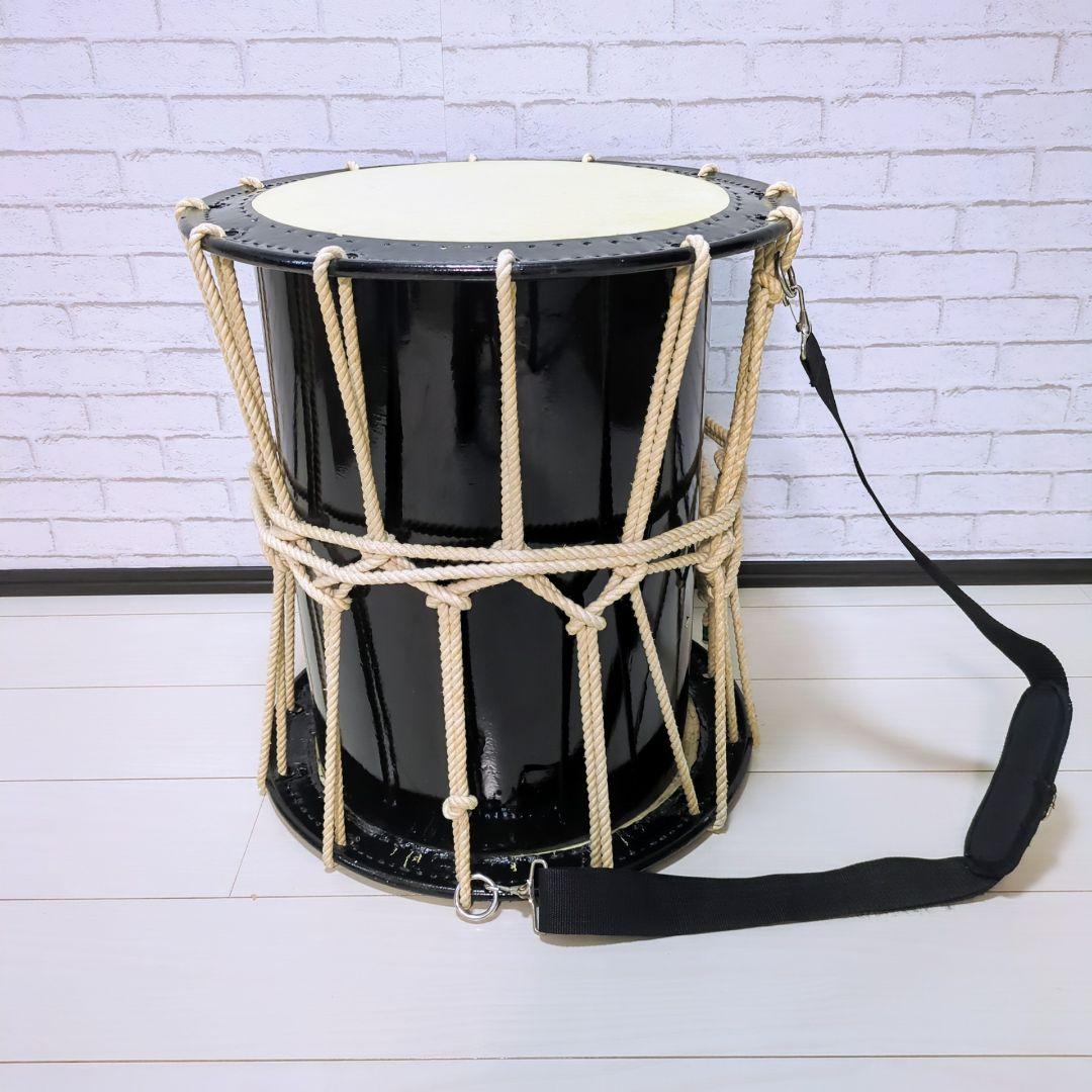 優美】良品 担ぎ桶太鼓 桶太鼓 和太鼓 一尺六寸 - メルカリ