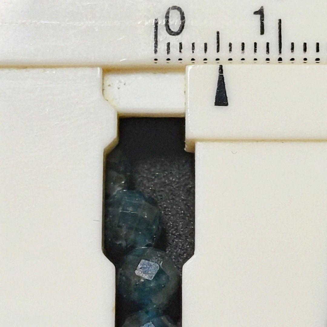 ☆クォーツwithインディゴライトトルマリンカット 5ミリブレス③(珍品
