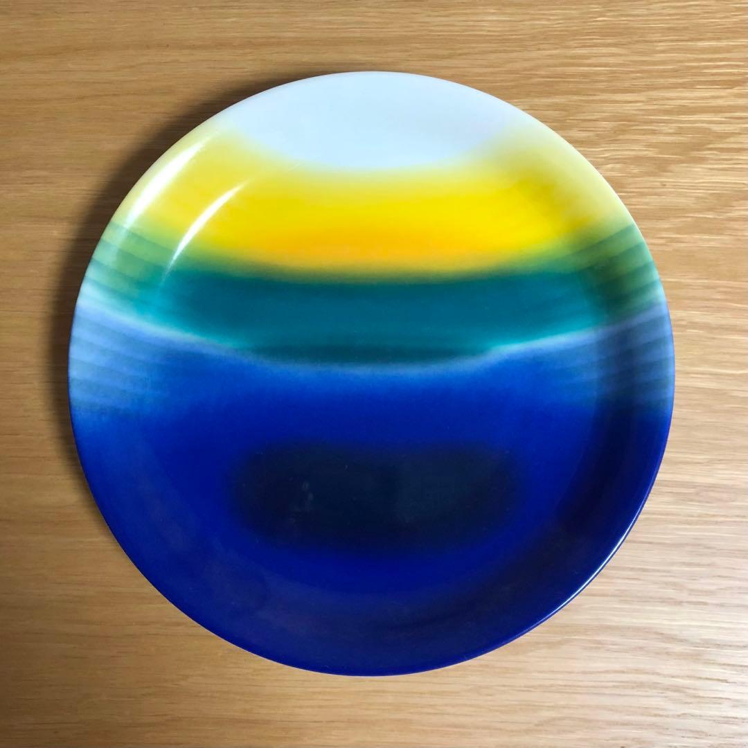 九谷焼 人間国宝 三代 徳田八十吉 圓山窯造 耀彩 旭光色絵皿 九谷焼 人間国宝 三代 徳田八十吉 圓山窯造 耀彩 旭光色絵皿 【公式通販】