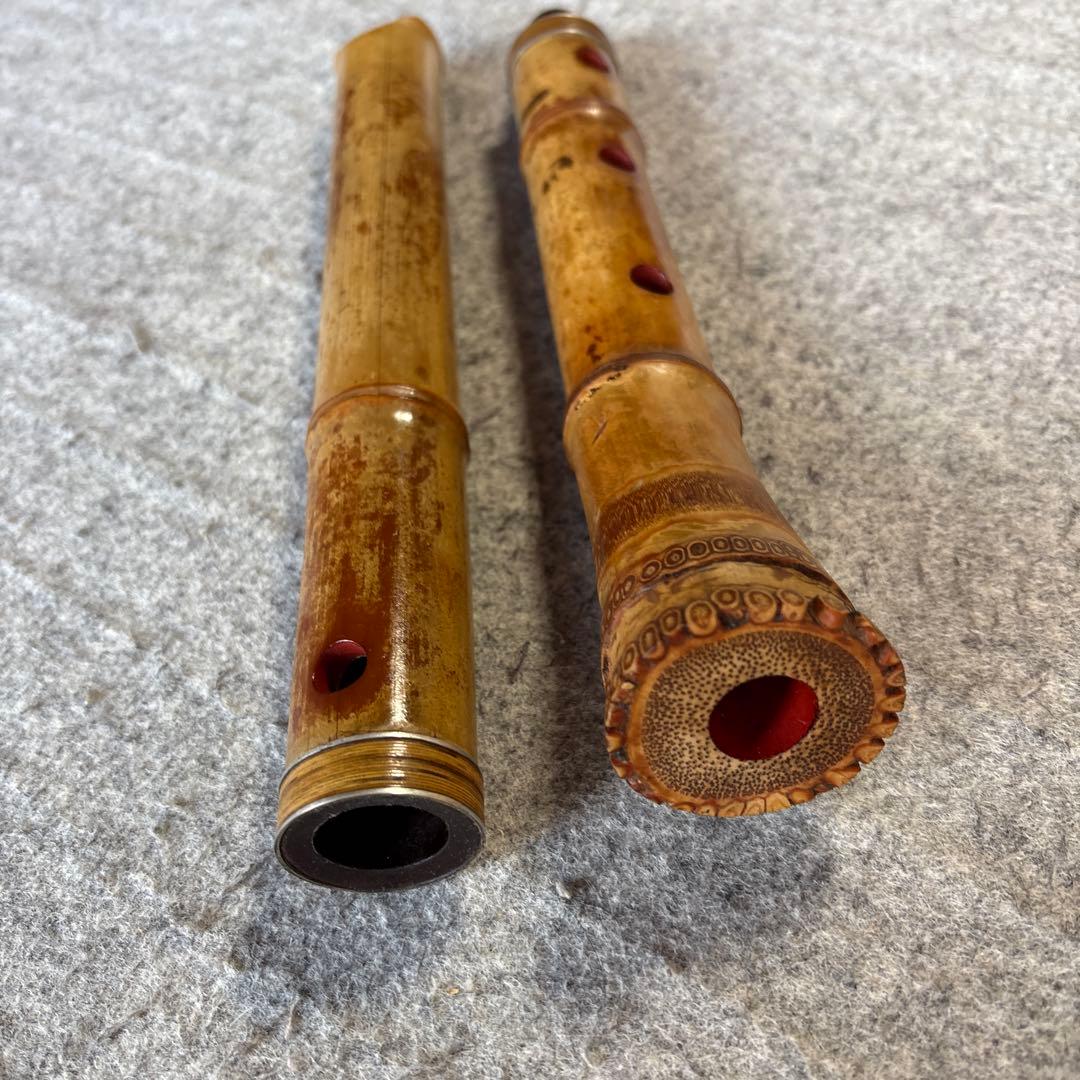 262尺八 一尺七寸管 竹弘？銘ニ印