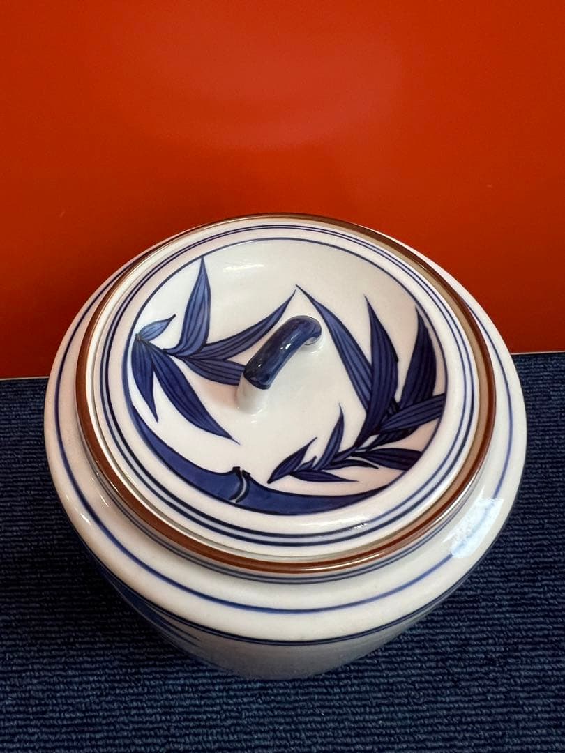 1319 茶道具 染付竹文水指 手塚景雲作 未使用 - メルカリ