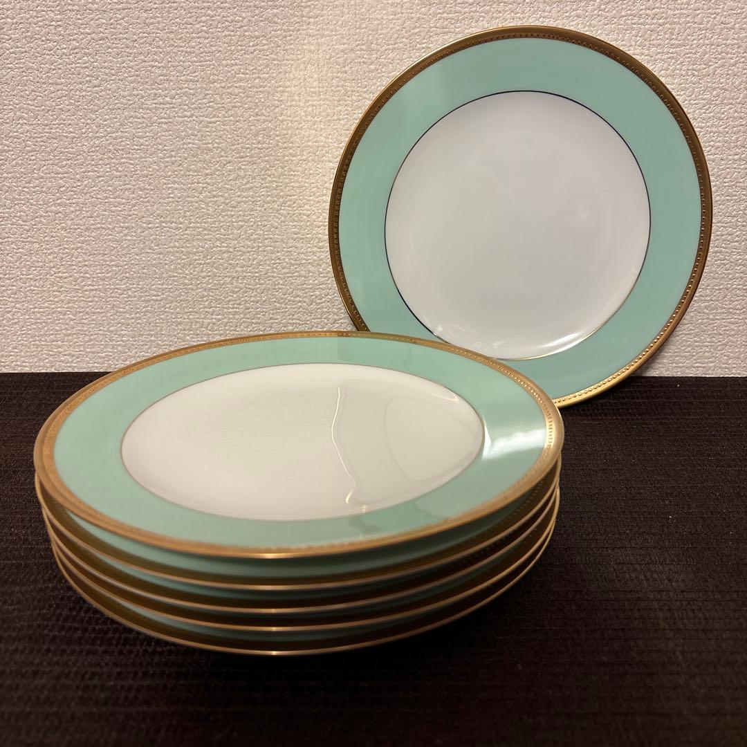 大倉陶園　メイグリーン　デザートプレート　20cm 金彩金蝕 メイグリーン カップ＆ソーサー