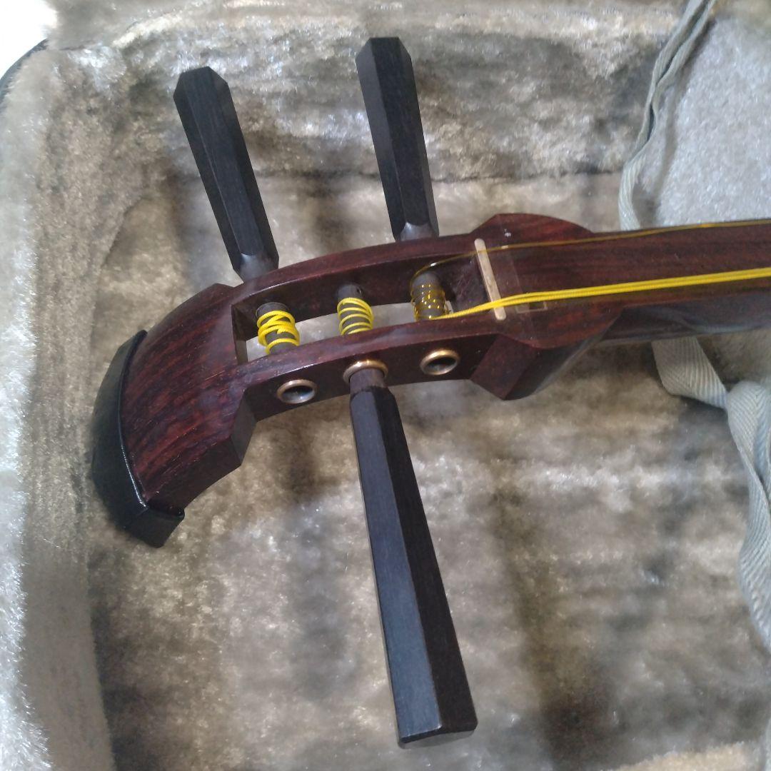 希少ブランド ✨ 美鈴屋 三味線　太棹　紫檀　丸打胴　ハードケース付き