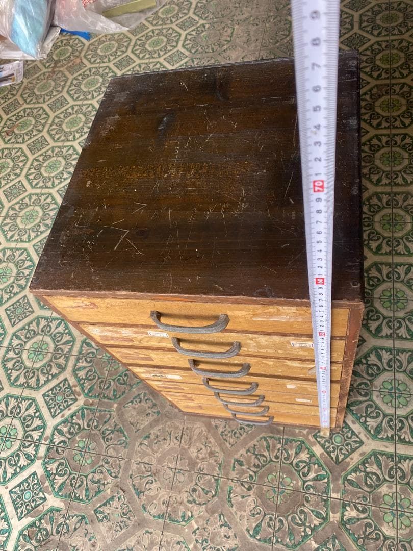 アンティーク 小抽斗 7杯 小引き出し 蚤の市 骨董 古家具 希少