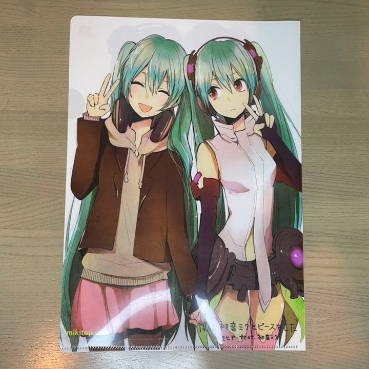 CD【初音ミクとキスをした】購入特典 クリアファイル ミキトP 横槍