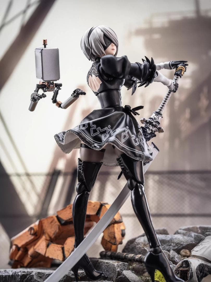 figma 2B（ヨルハ二号B型）用スカート 布製 可動UP 本体なし - メルカリ