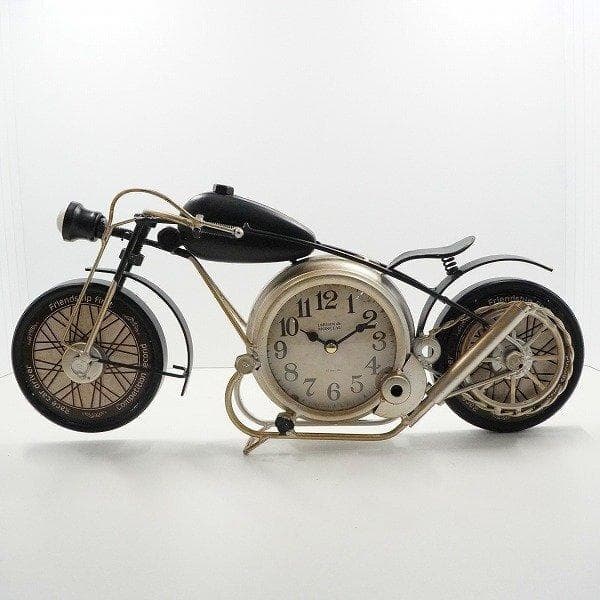 ISHIGURO イシグロ アメリカン バイク クロック 置時計 ブラック