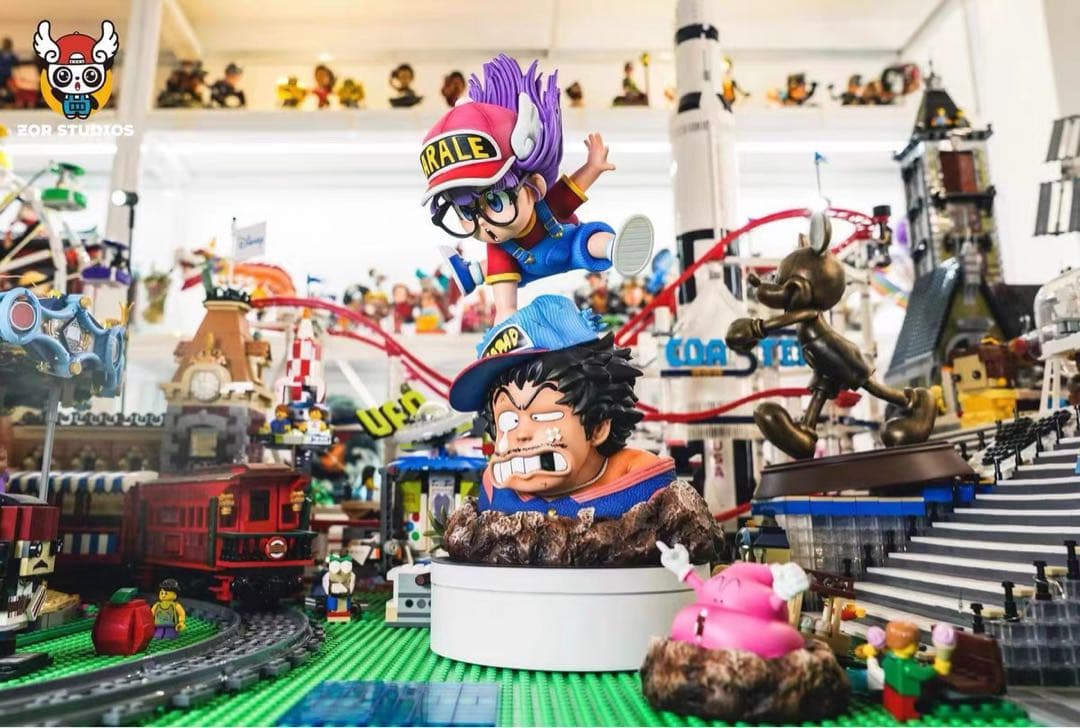 Dr.スランプ アラレちゃん ガレージキット げんこつ 博士 フィギュア