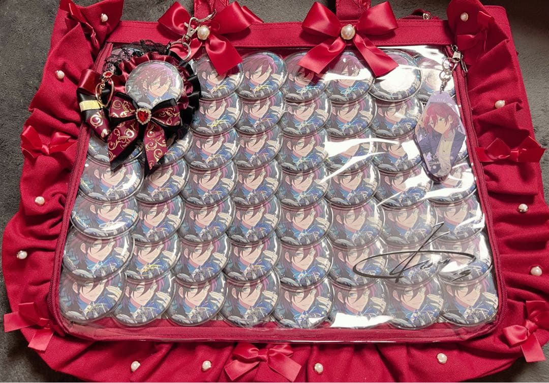 あんスタ)七種茨 5周年65mm缶バッジ ザッカマートA3 痛バッグ - メルカリ