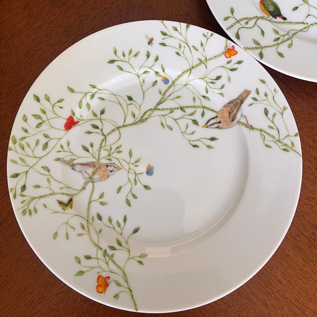 希少品】レイノーリモージュ☆ヒストリーナチュール☆プレート2枚（お