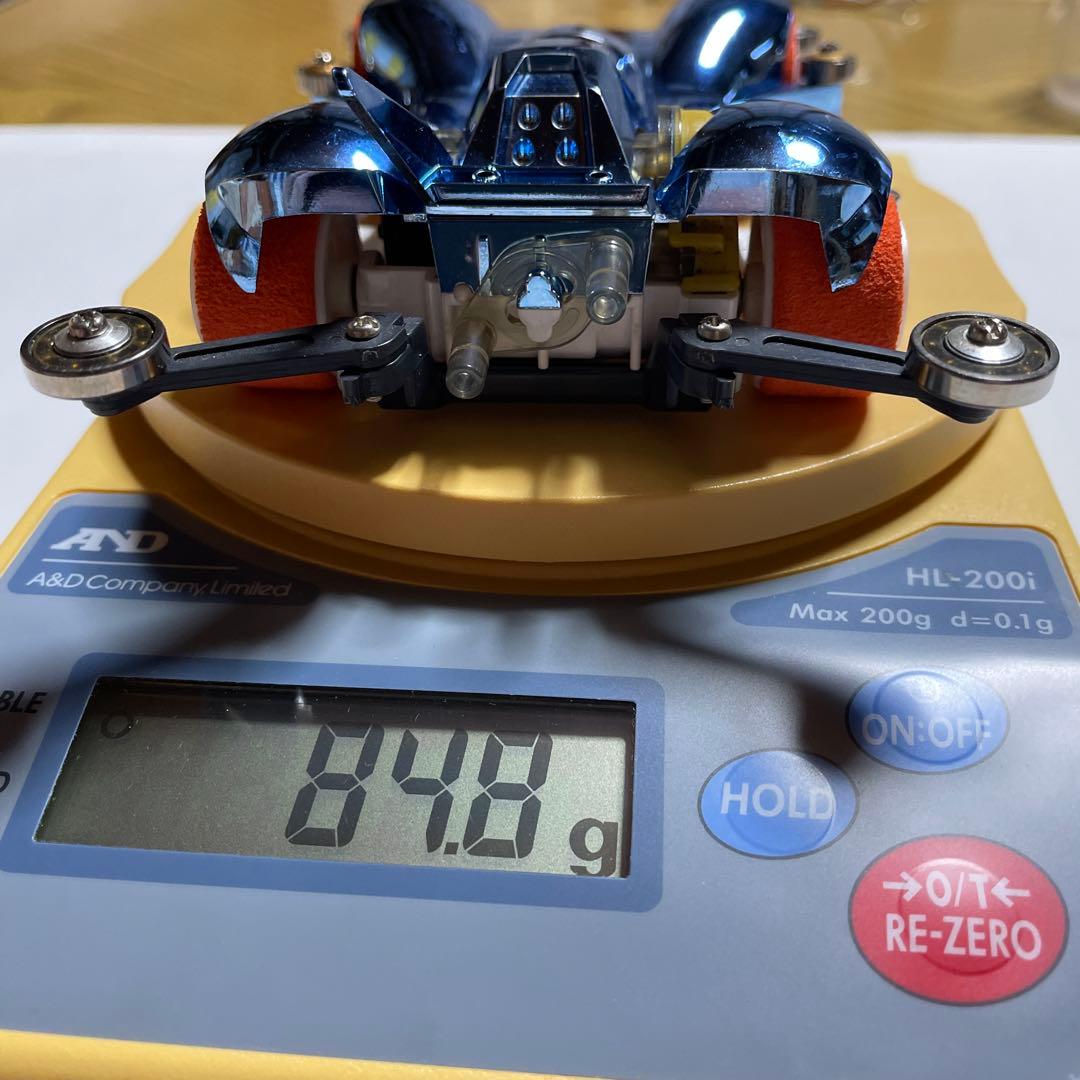 ミニ四駆 スピンアックスブルーメッキボディー - メルカリ