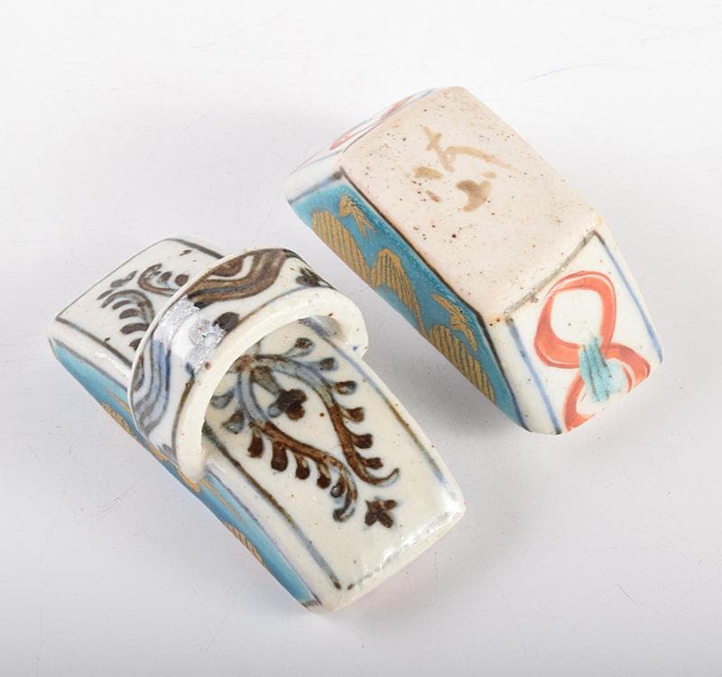 茶道具 九谷焼 中村梅山作 香合 共箱 M R4915 - メルカリ