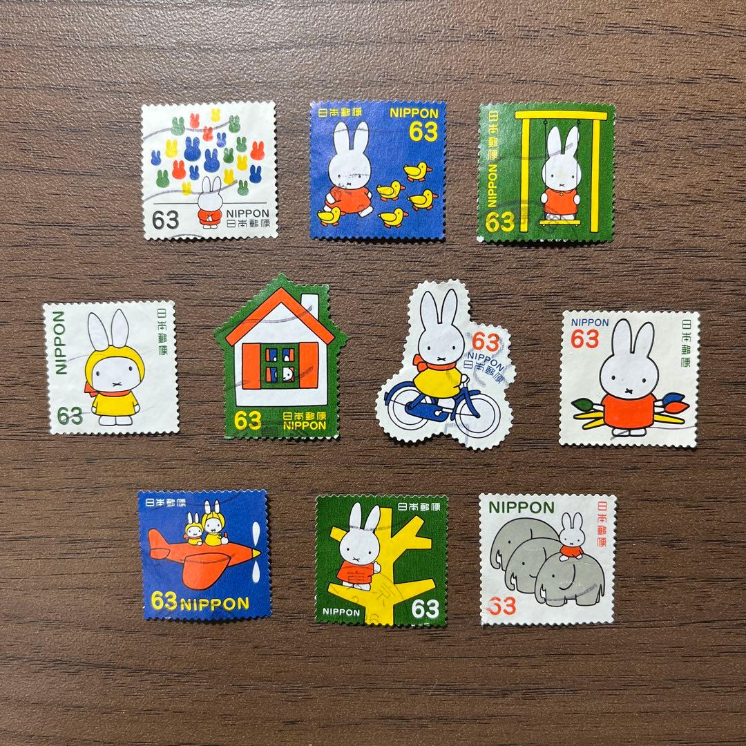 日本の古切手　ミッフィー その4　10枚 グリーティング切手「ミッフィー」の発行を記念した、郵便局限定販売の