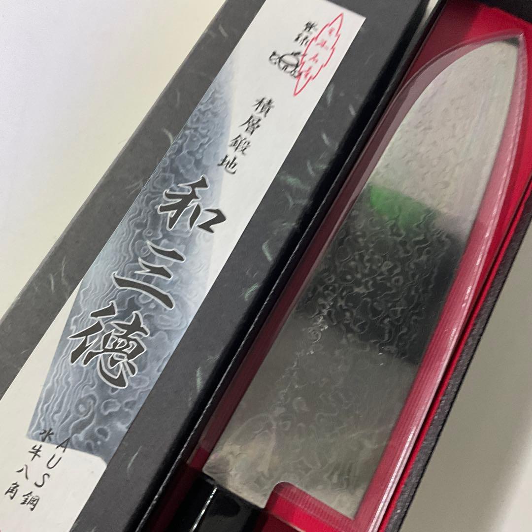 みすゞ 和三徳 AUS鋼 水牛 八角 180mm 包丁 - メルカリ
