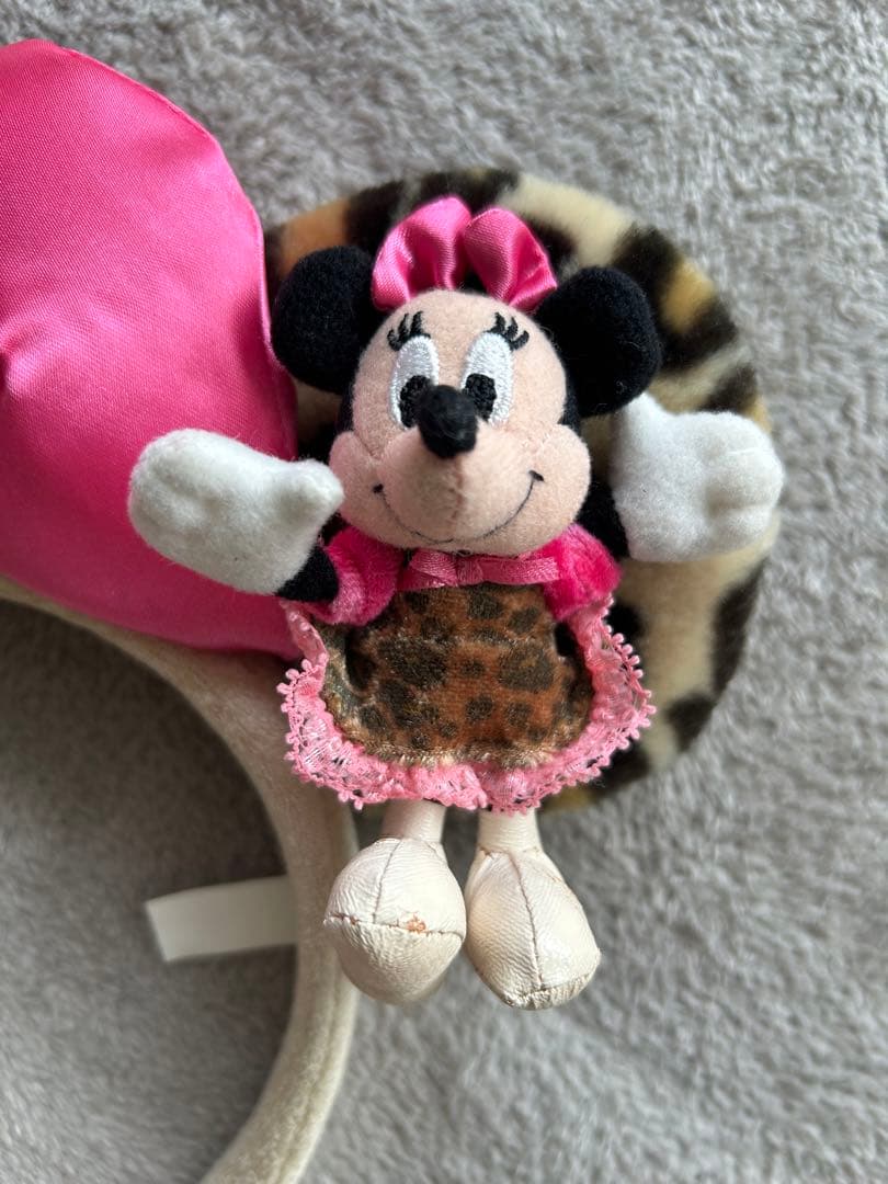 ディズニーランド ミニーちゃん カチューシャ ヒョウ柄 豹柄
