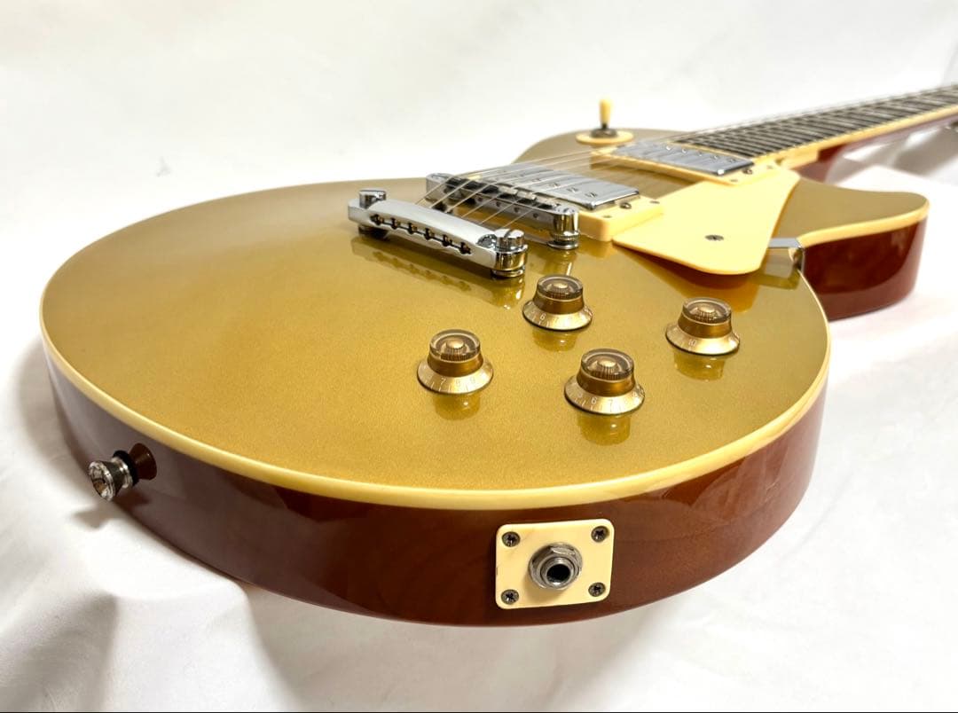 新品弦張替済】Blitz レスポール Leopard ゴールドトップ - メルカリ