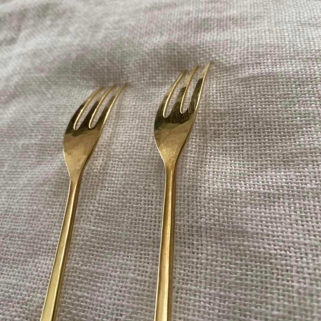 佐藤祐子　YUKO SATO 真鍮フォーク　2本セット
