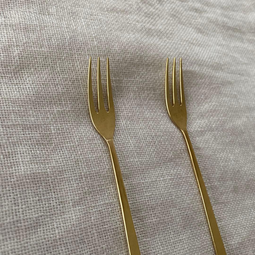 佐藤祐子　YUKO SATO 真鍮フォーク　2本セット