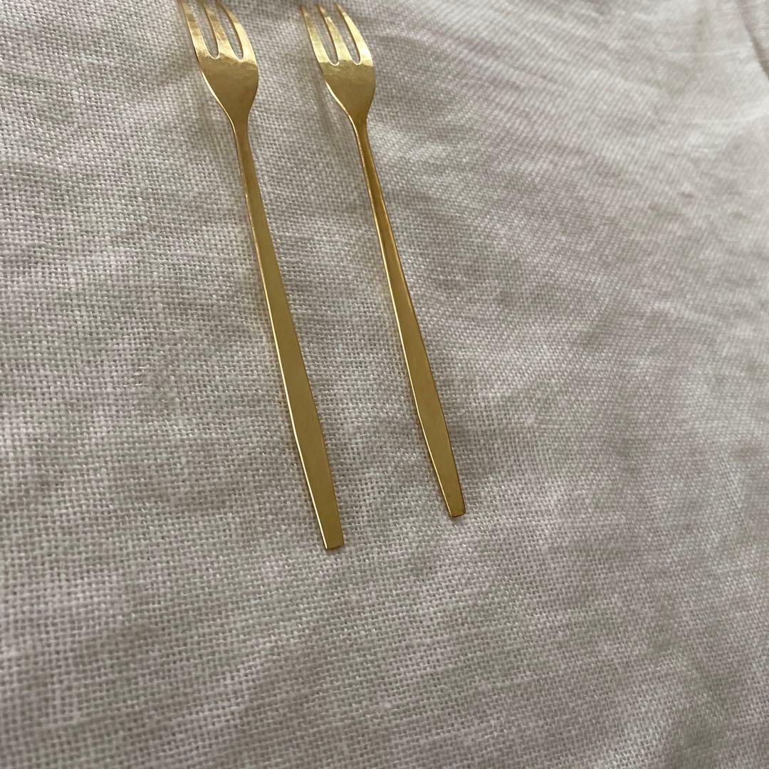 佐藤祐子　YUKO SATO 真鍮フォーク　2本セット