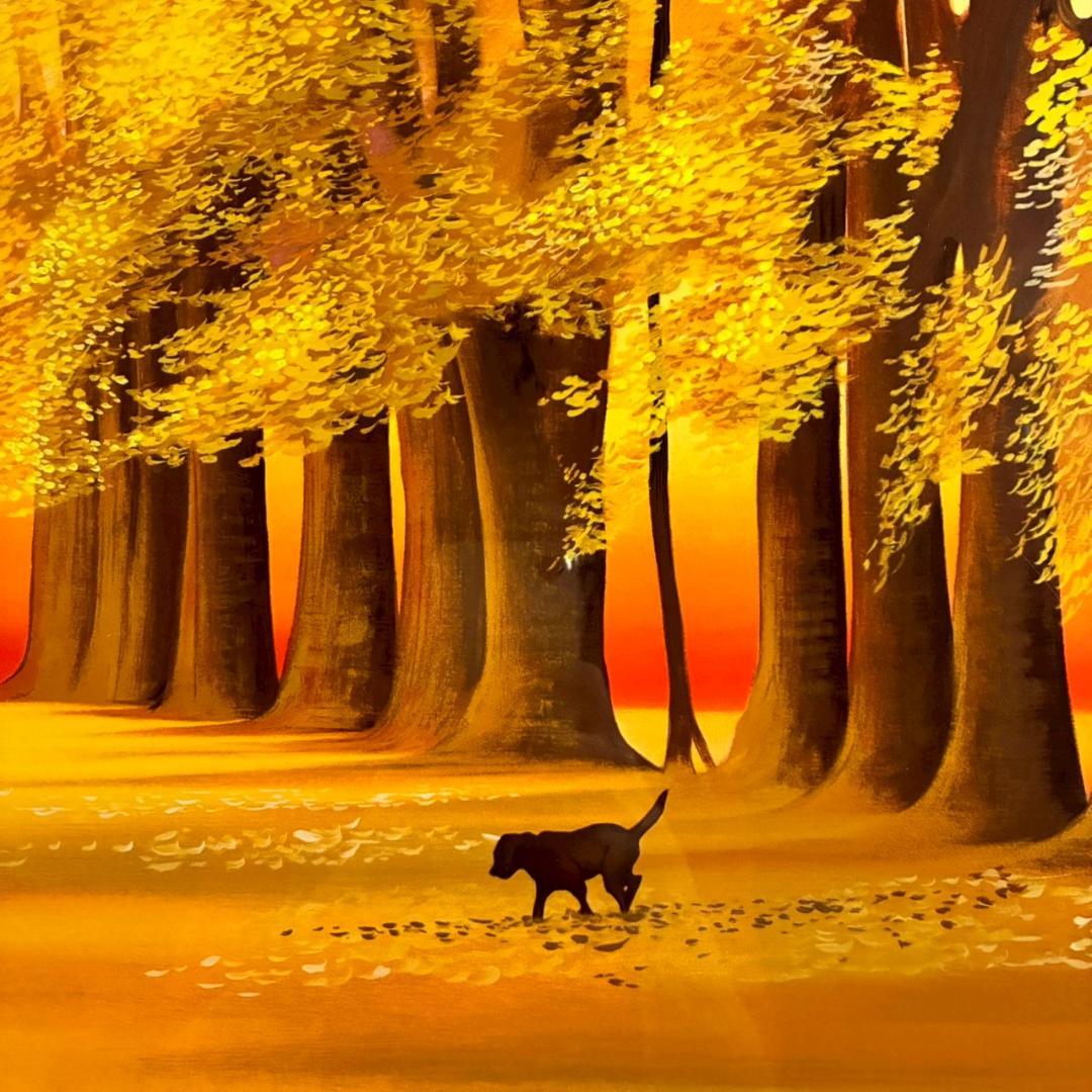 美品 ミッシェル・バテュ「フォーシーズン秋」シルクスクリーン 大作