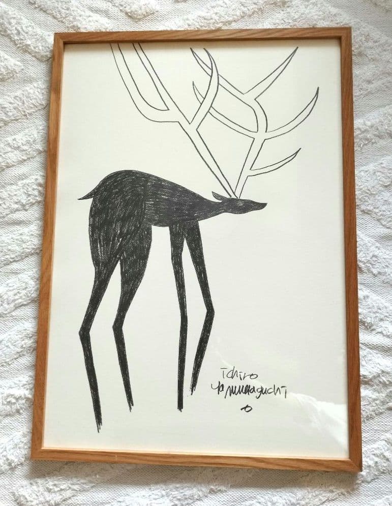 最終価格　山口一郎　reindeer　原画　Ｌサイズ 山口一郎 ジグ シカ 無印 reindeer ポスター - メルカリ