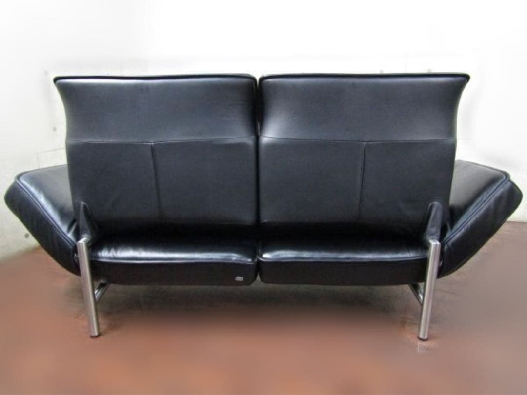 de Sedeデセデ黒総革可動2人掛けソファ DS-450 - メルカリ
