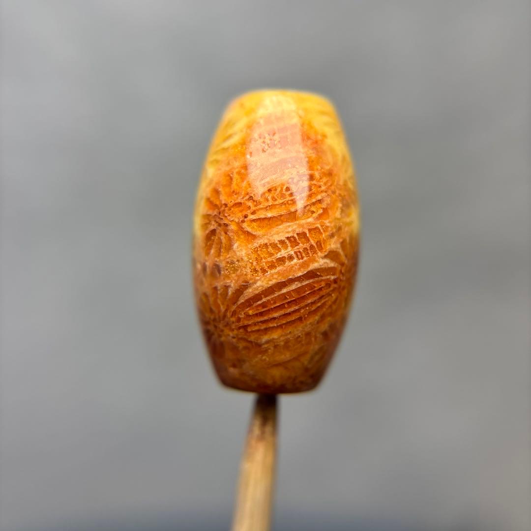 ユッキーフォッシルコーラル　天珠　1-334