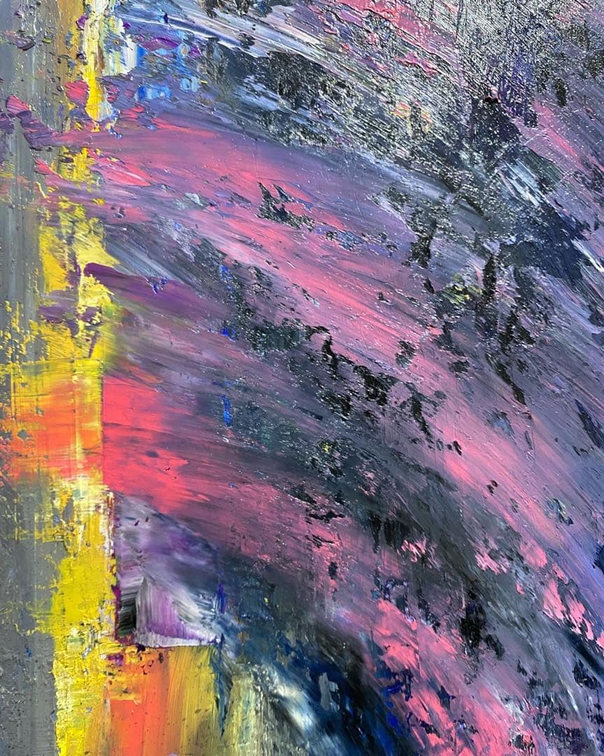 《city》油絵原画　油彩画　絵画 アート oil painting