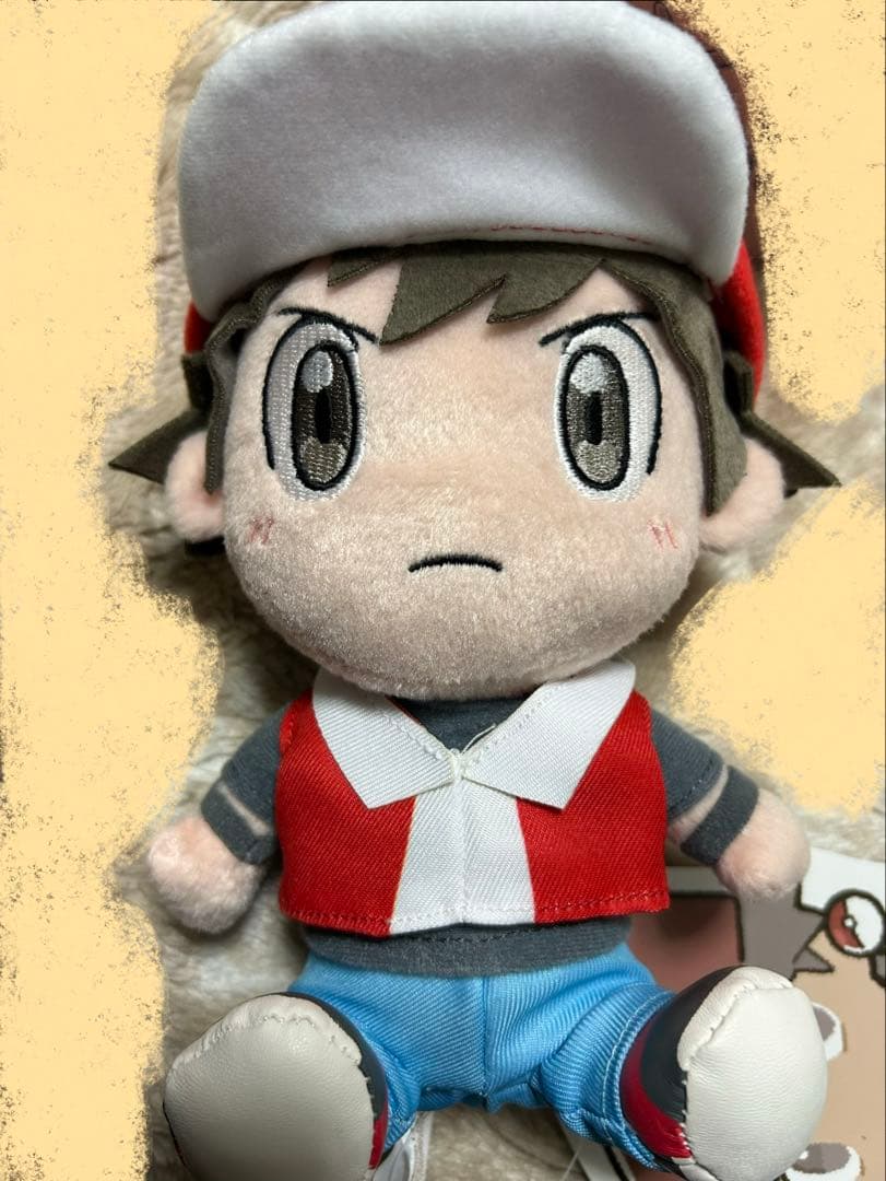 ポケモントレーナーズ レッド ぬいぐるみ タグ付き ポケモンセンター マスコット 新品タグ付き◇ポケモントレーナーズマスコットぬいぐるみボタン