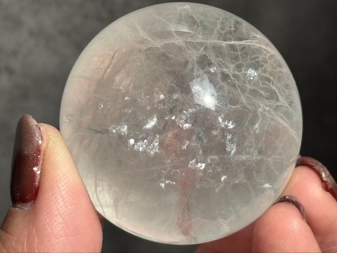 《カラーレスフローライト＊高品質の爆虹スフィア》