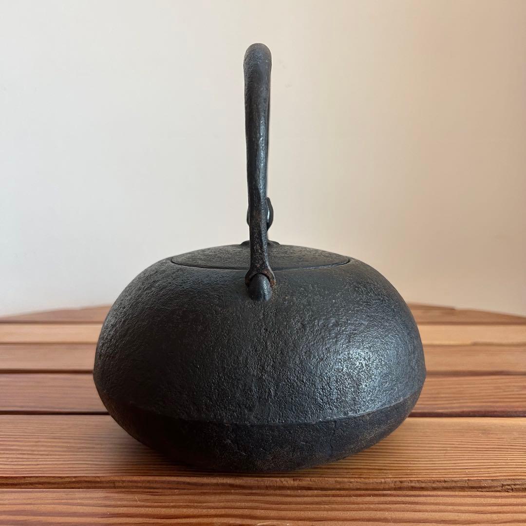 【名品・入手困難】南部鉄器 釜定 鉄瓶「新珠 肌」1.5L 刻印有 宮伸穂