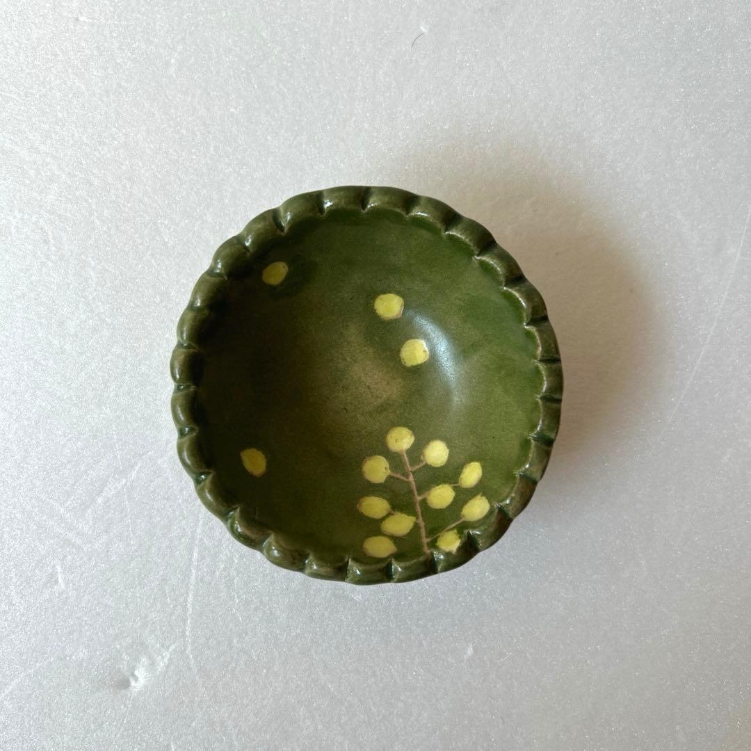 岡崎順子さん ミモザプレート 大皿と小鉢のセット 未使用 おまけ付き