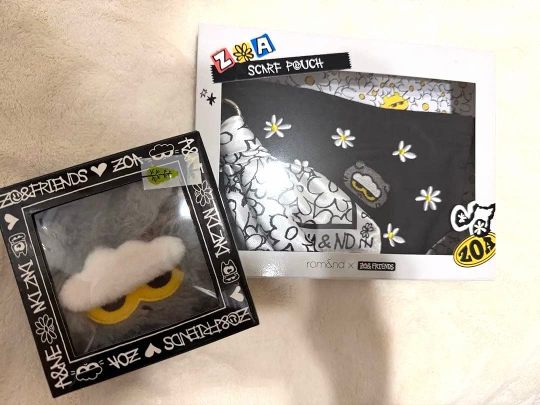 rom&nd x ZOA スカーフポーチ zoaフェイスポーチキーリング - メルカリ