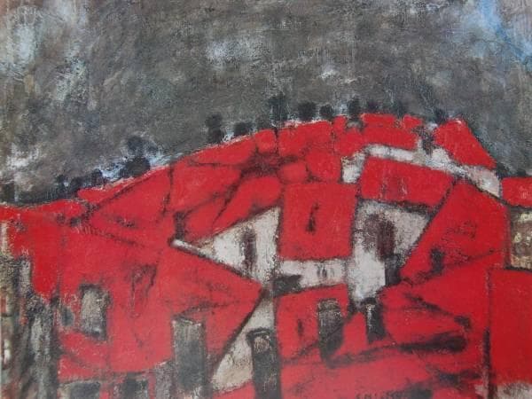 三岸 節子、雷が来る、希少な額装用画集より、新品高級額装付、状態