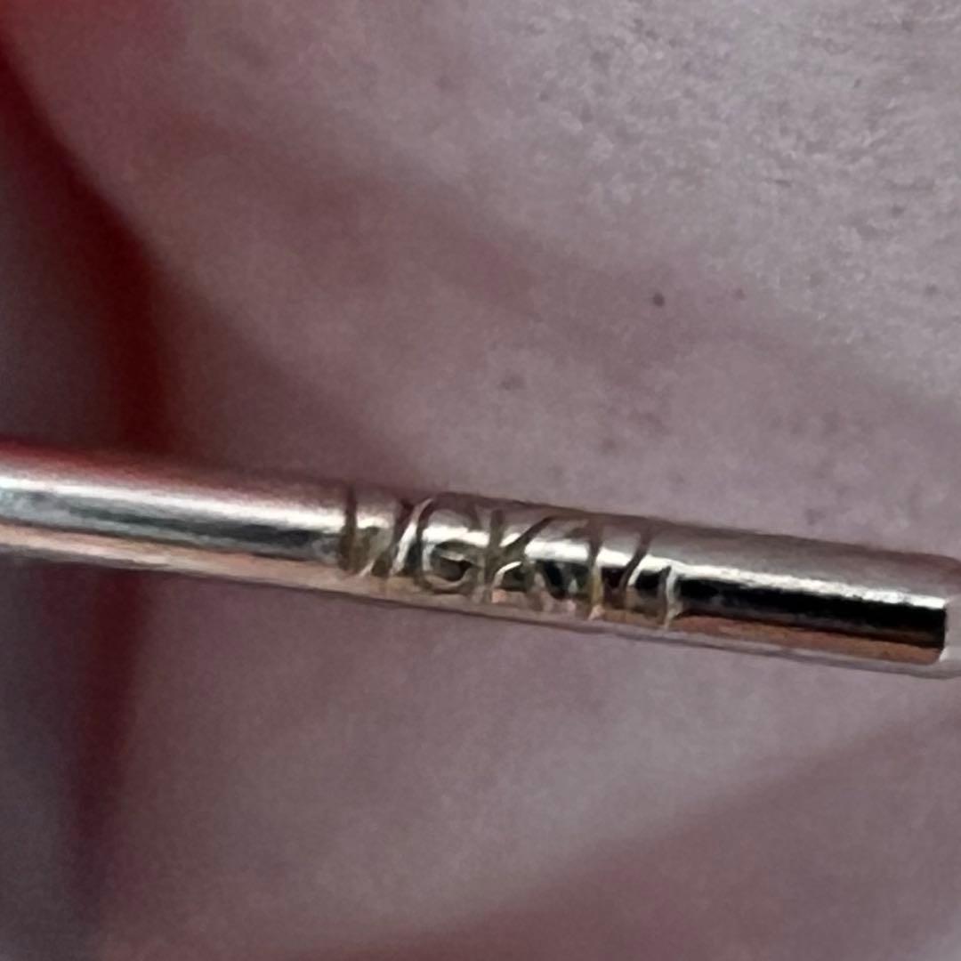 K18・WGK14刻印　ネックレストップ　タイピン　9.2g 東K8-0112①