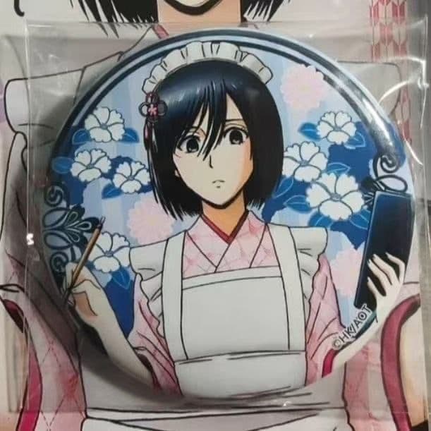 進撃の巨人　スイパラ　缶バッジ　ミカサ Anique Shop JAPAN