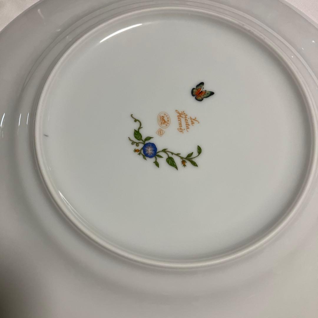 エルメス HERMES シエスタ 大皿 プレート 蝶 花 27.5ｃｍ 廃盤品
