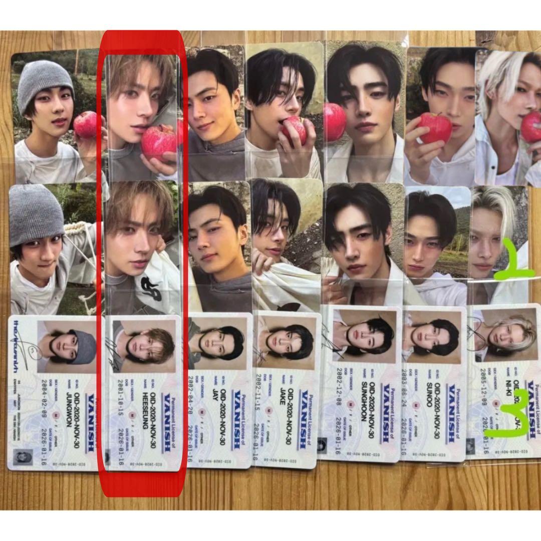 ENHYPEN THE SIN:VANISH FUGITIVES トレカ ヒスン - メルカリ