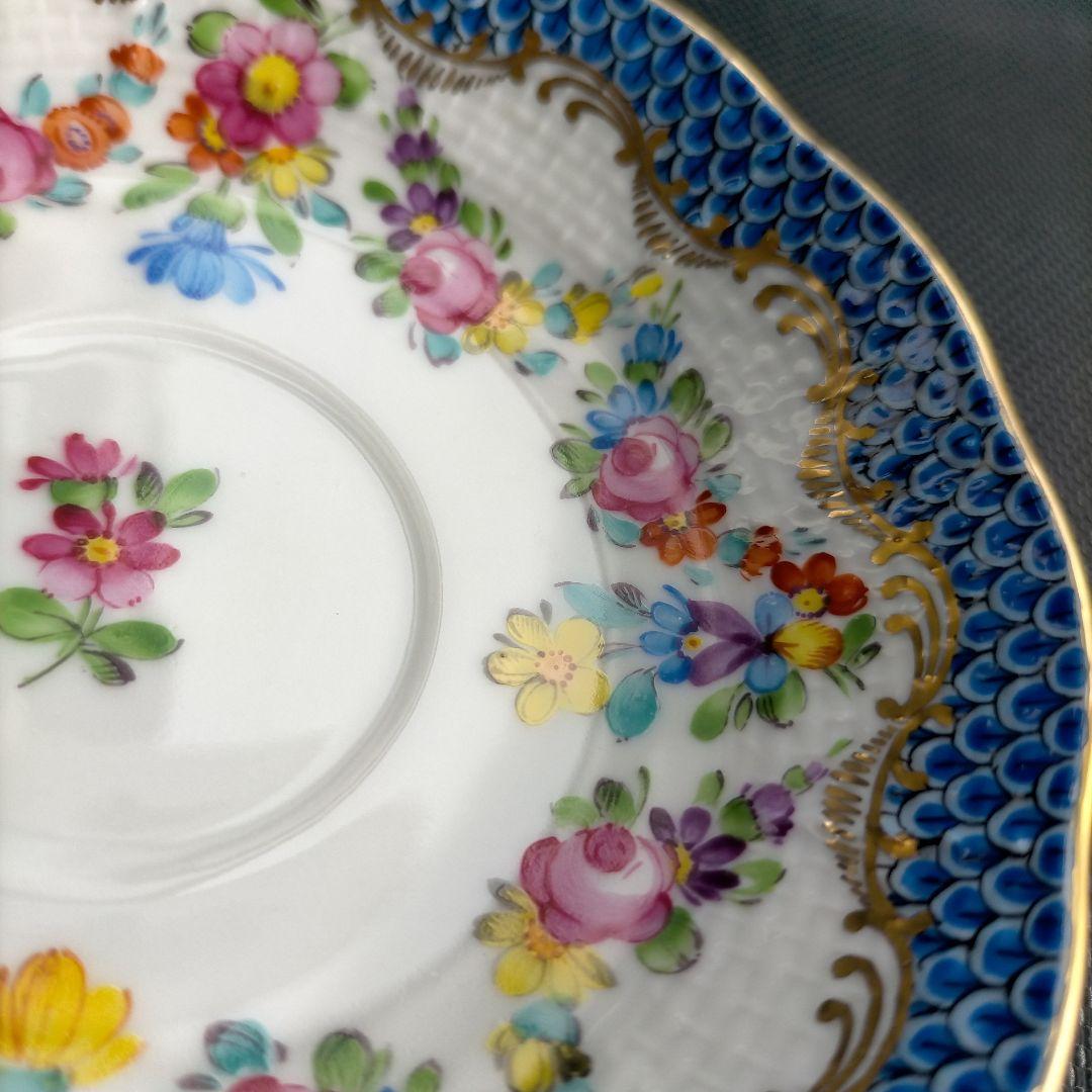 HEREND リヒテンシュタインブーケ ブルースケール カップ＆ソーサー